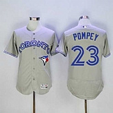 Toronto Blue Jays #23 Dalton Pompey Gray 2016 Flexbase Collection Stitched Jersey,baseball caps,new era cap wholesale,wholesale hats